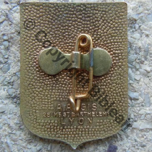 HC  HOPITAL CAMPAGNE LA.GUINETTE ARMEE ALPES  A.AUGIS ST.BARTH LYON 3Lignes Bol OREILLE MICKEY Grenu Src.lapetitebrocdechacha 1240EurInv 